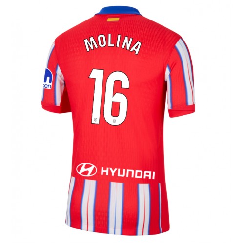 Moški Nogometni dresi Atletico Madrid Nahuel Molina #16 Domači 2024-25 Kratek Rokav